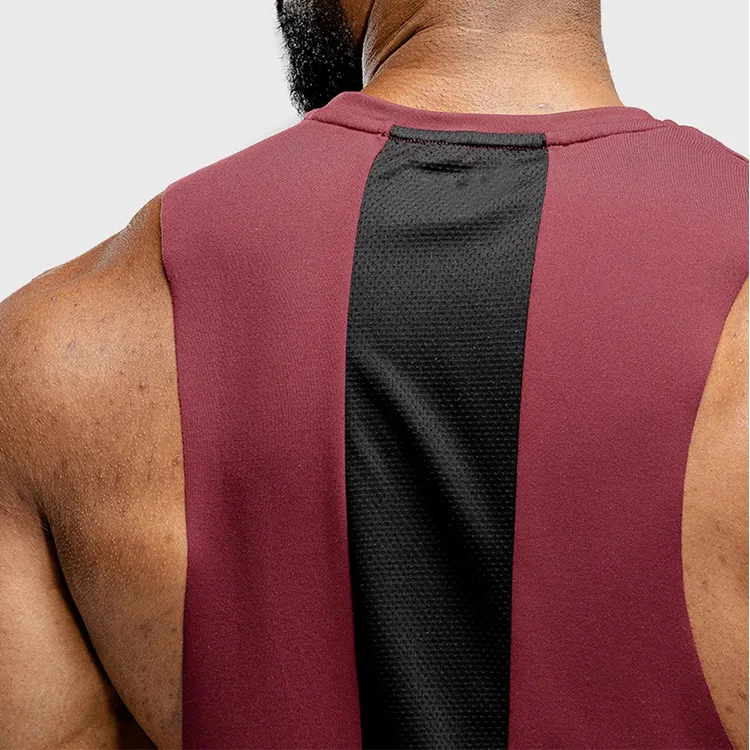 100% Cotton Blank Bodybuilding Exercise Gym Cut Off Top Tank Curved Hem Sublimation Athletic Workout Fit Tank Top For Men