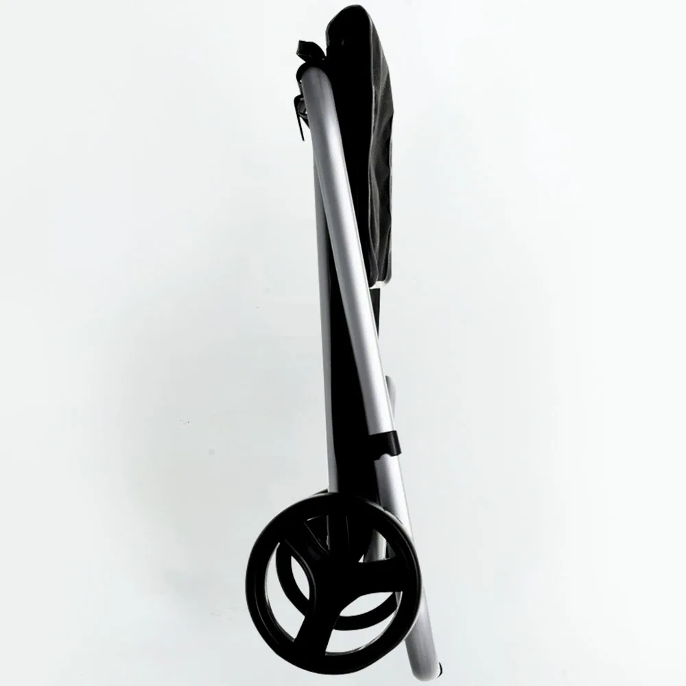 New Fashion Light  wheeled detachable folding retractable Aluminium supermarket collapsible wheeled shopping trolley bag