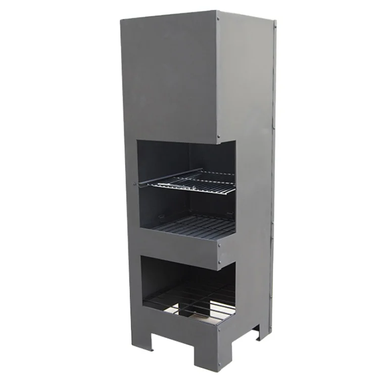 Modern China Outdoor Chiminea Black Steel Wood Rusty Suit Pcs Garden Color Cooking Package Feature made in China