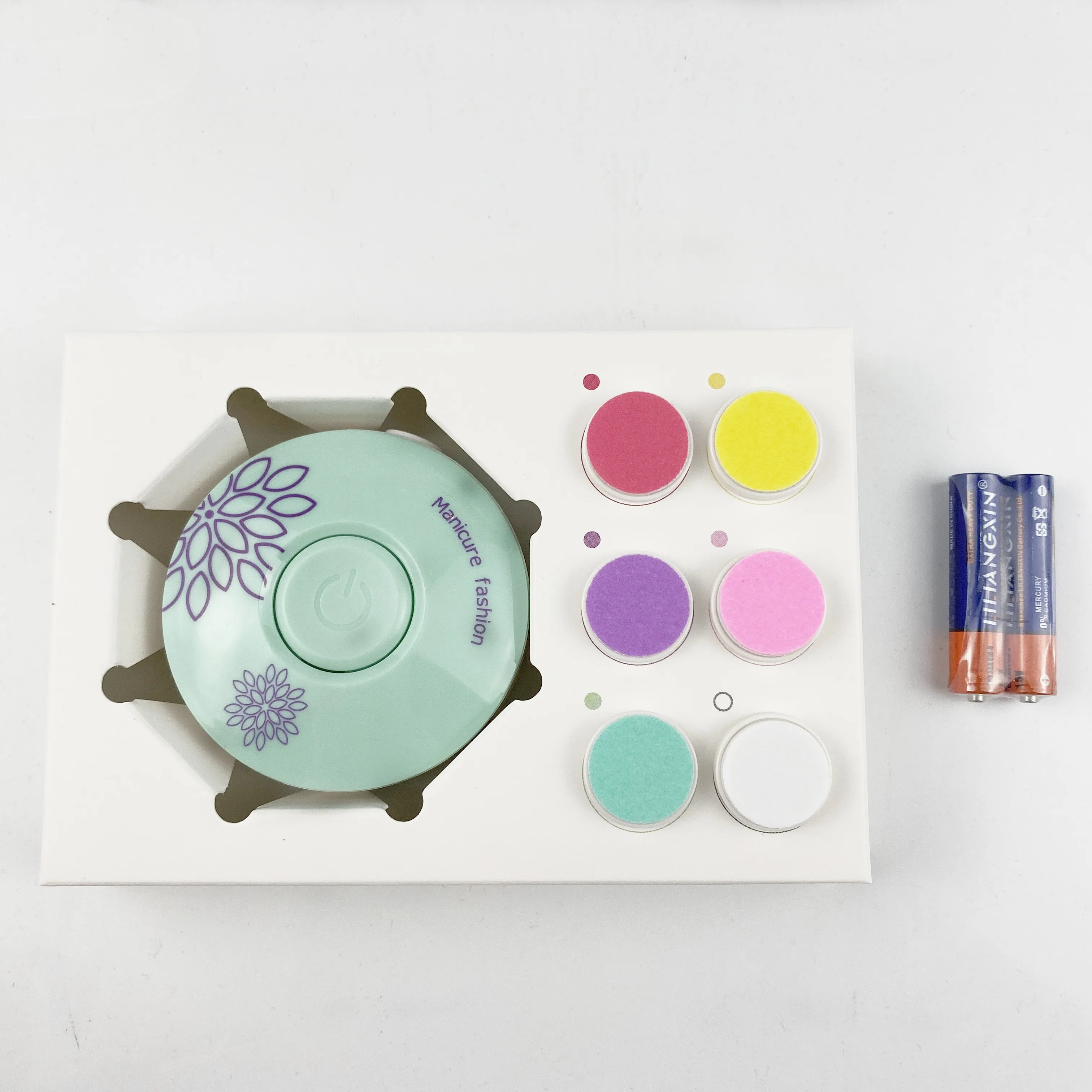 Машинка для маникюра круглой формы портативный бесшумный триммер ногтей из АБС-пластика взрослых и детей мини-аппарат с индивидуальным напечатанным