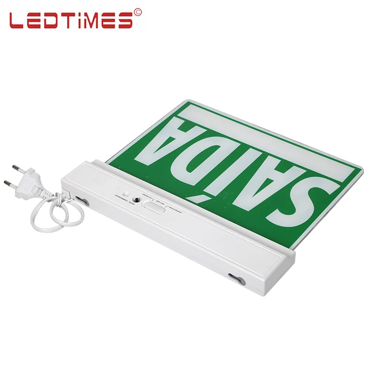 Factory Cheap Price Surface Mounted ABS Indoor Hospital 1.2V Smd Led Emergency Exit Sign Light