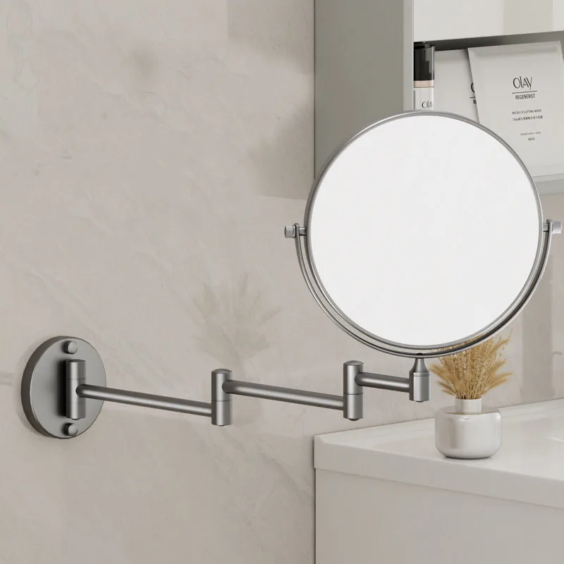 Hedan Factory 360 Degree Rotate Stainless Steel Foldable Wall Mirror