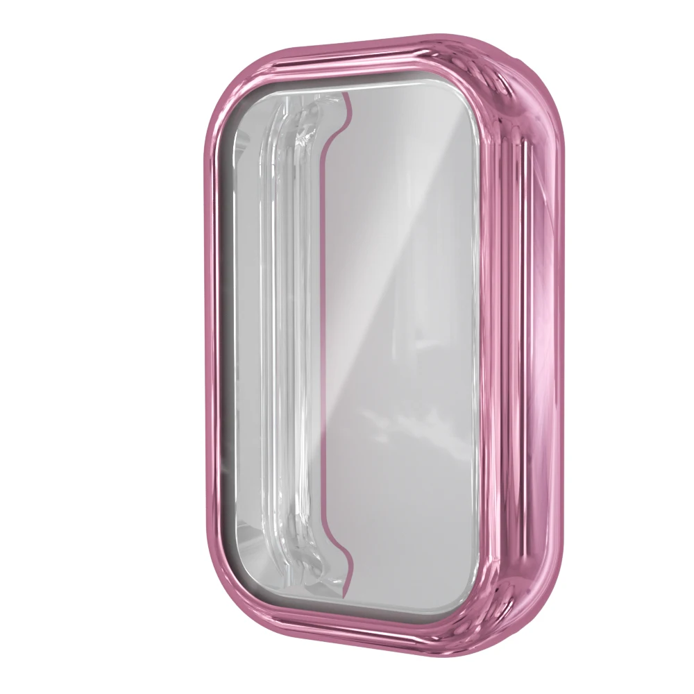 Full Cover TPU Screen Protector For Xiaomi smart band 8 active Electroplated Silicone Watch Cover Case For mi smart band8 active