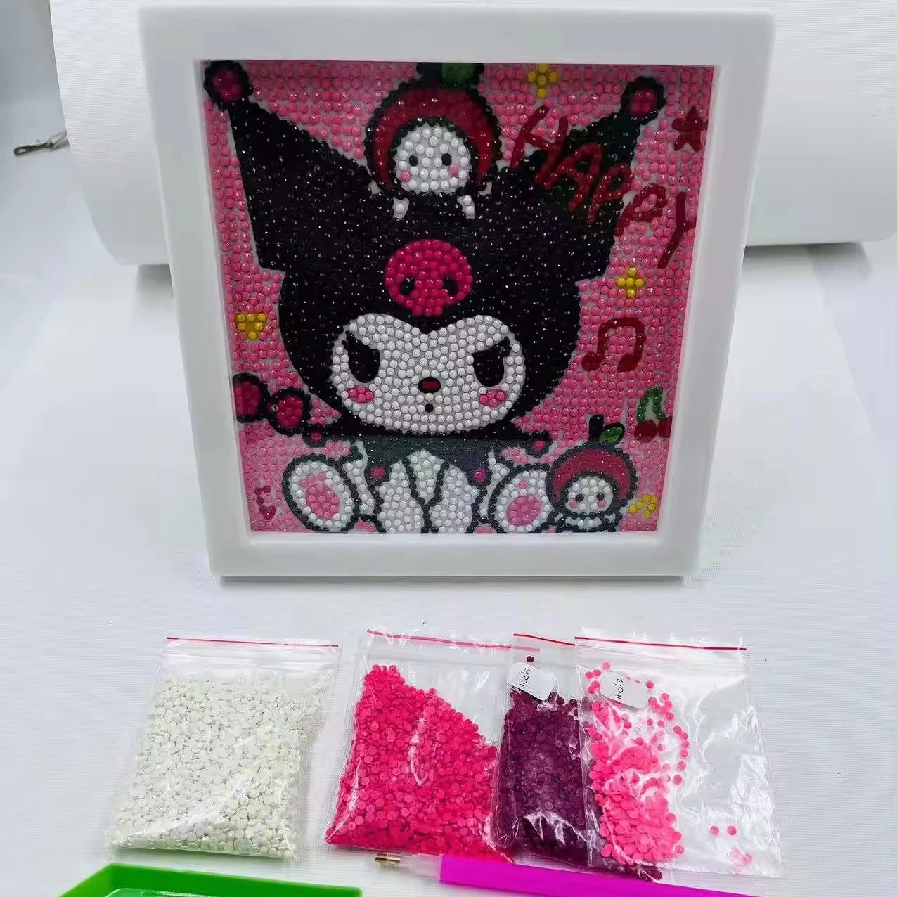 2024  customized size with different cartoon  hot selling canvas diamond photo