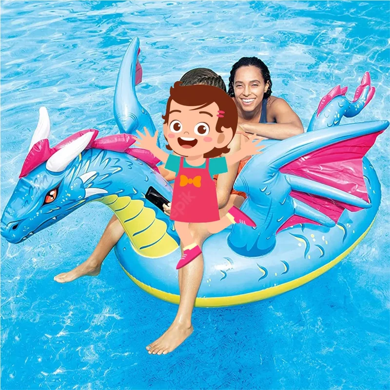 INTEX 57563 water mounted inflatable swimming ring for children anti-rollover printed floating pad for swimming floats