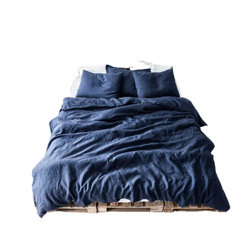 Однотонное окрашенное органическое льняное волокно оптовая продажа промытое мягкое полотенце-занавеска из льна 110 дюйма подушка Сверхширокая льняная ткань 280