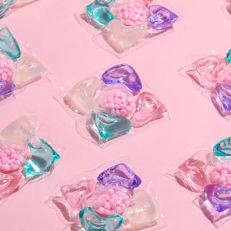 JIETI ODM 5 in 1 gel soap liquid laundry pods Eco Friendly Household Washing Pods Customized Soap Cleaning Liquid Detergent