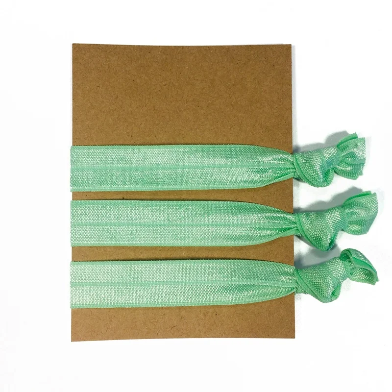 Wholesale Solid Color Ribbon Knot Elastic Ribbon Hair Ties