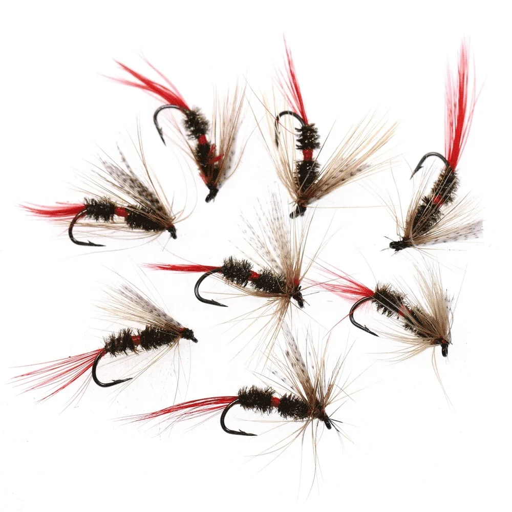 Size 4 8 10 12 14 16 18 Chinese Manufacturer Dry Fishing Flies bucktail Trout Panfish fly fishing dry flies