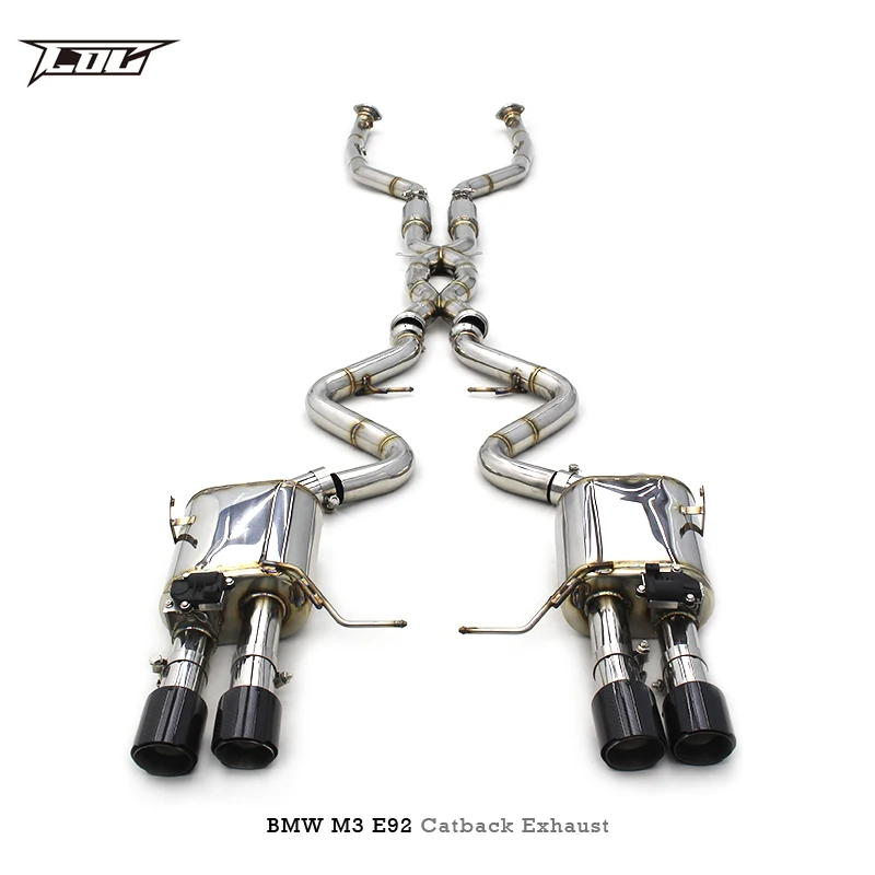 Выхлопные трубы BK из нержавеющей стали для BMW M3 E92/E90/E93 4 0 л 2008-2013 Catback автозапчасть глушителя Valvetronic