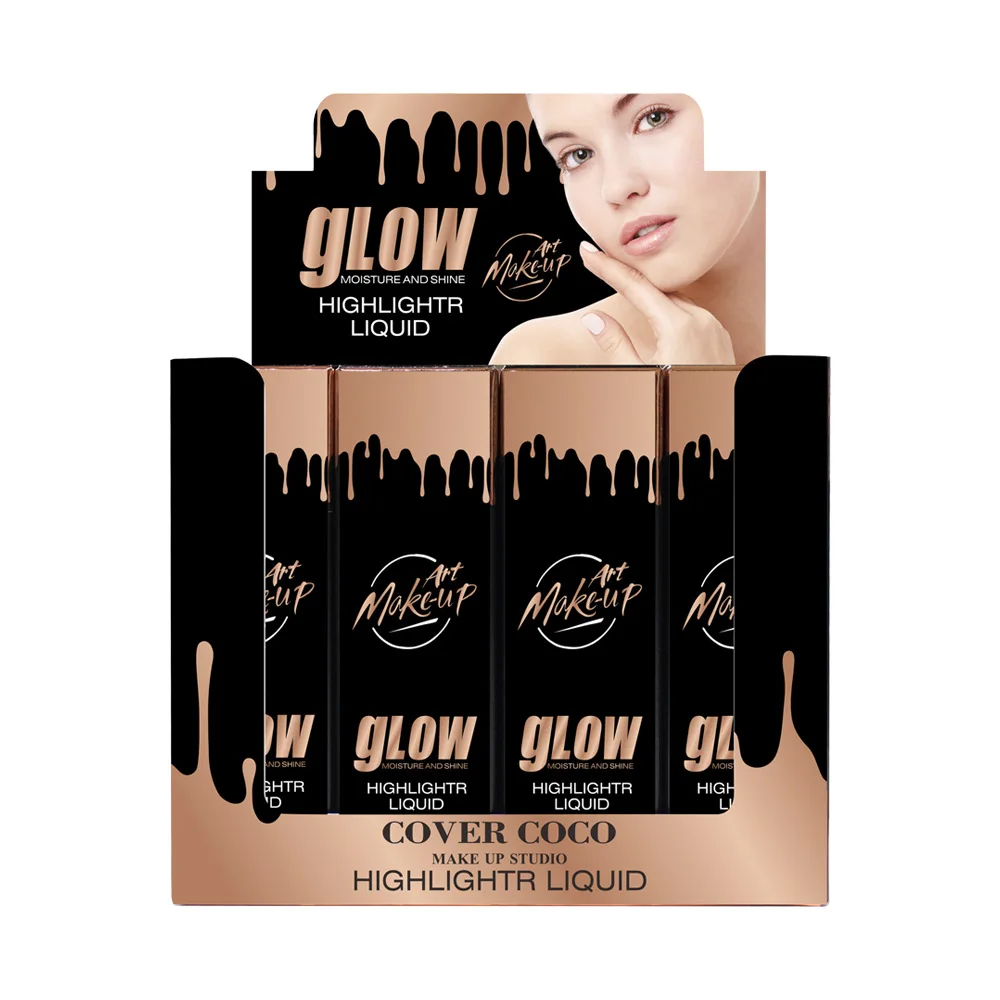 Хайлайтер 6 видов цветов оптовая продажа высокое качество частный ярлык для нанесения хайлайтера, Длительное Действие, блеск Чистка для лица и тела, жидкое косметическое средство