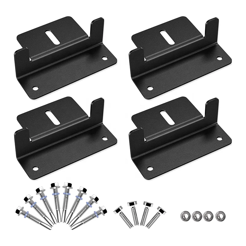 Solar Panel Mounting Bracket Aluminum Solar Panel Z Brackets Roof Solar Panel Bracket Kit for RV Boat Wall Caravans Yacht