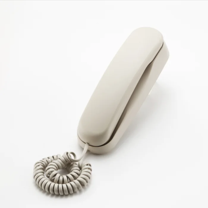 Wall mounted slim phone with waterproof and moistureproof for hotel bathroom phone