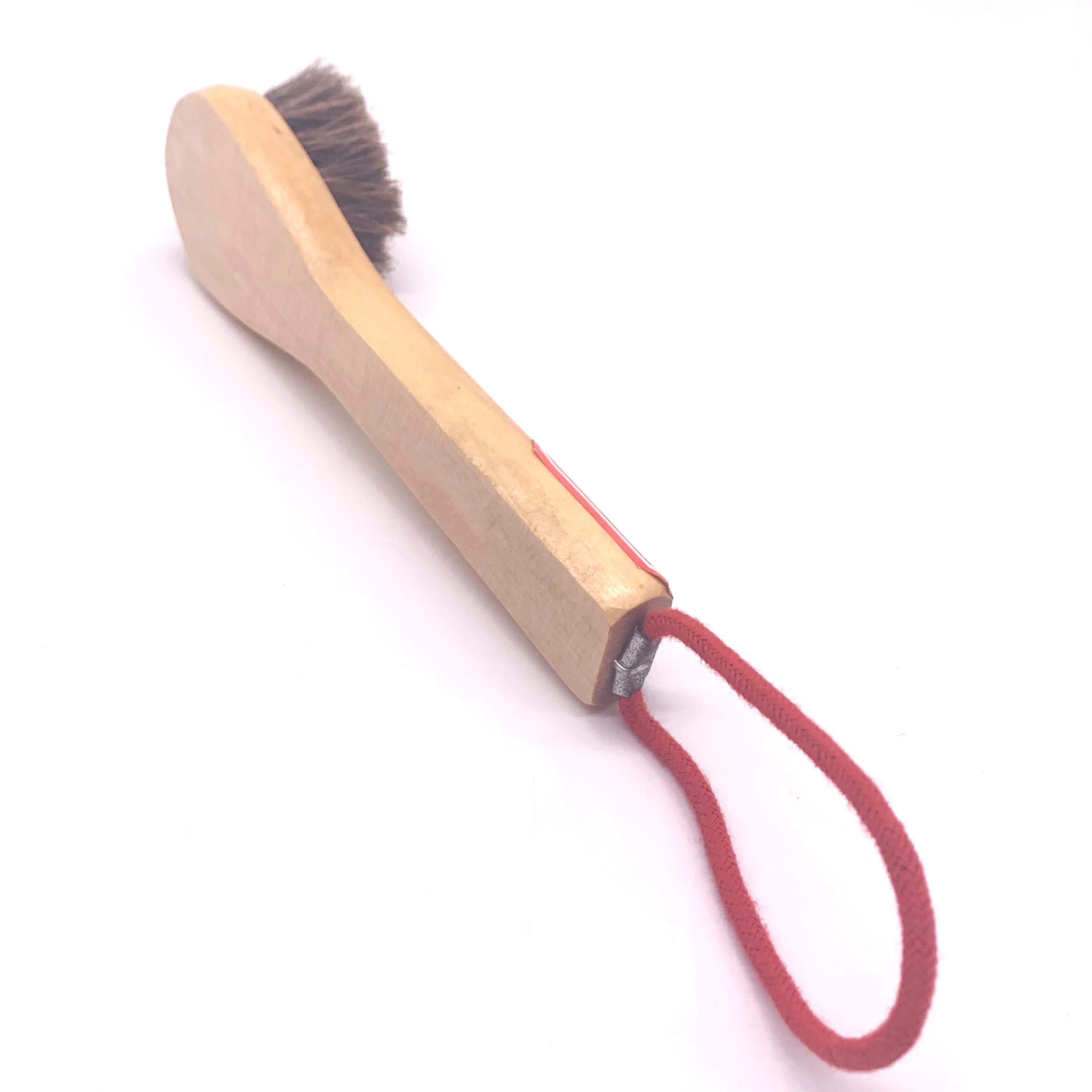 Horse Hair Shoe Brush Shine Polish Buffing Soft Shoe Brush Cleaning Brush Practical Professional Wood