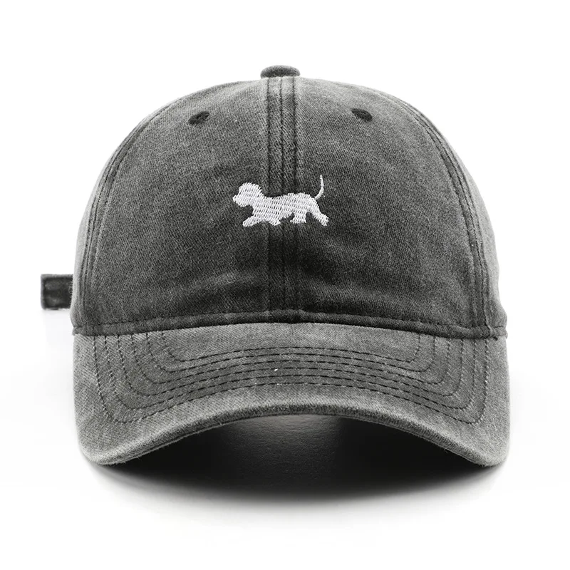 Pink Multicolor Baseball Cap Personalized Washed Aged Vintage Embroidered Dog Dad Hat Sport Cap