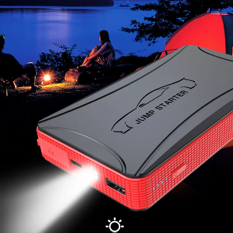 Portable Car Jump Starter 12V Car Lithium Battery Booster Multi-Function Jump Starter Power Bank Car Baterry Booster