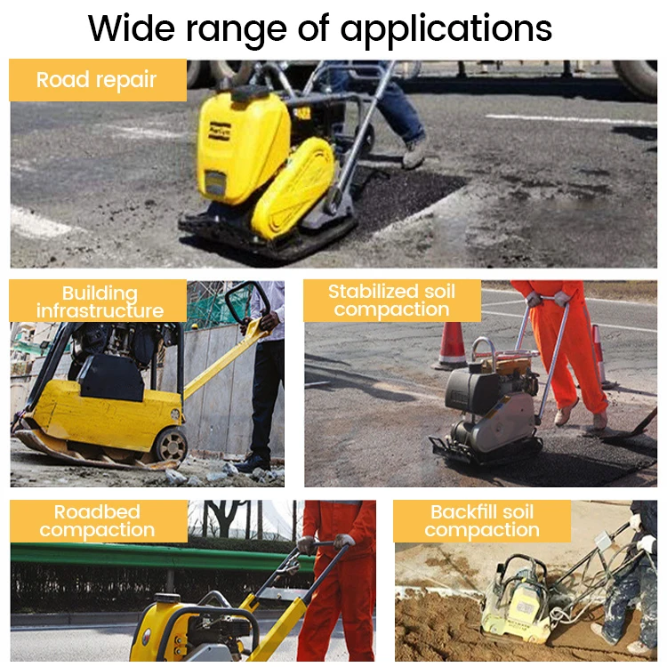 High performance 300kg 250kg 160kg petrol Honda GX390 engine vibratory plate compactor wacker compactor plate compactor