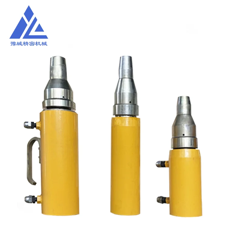 Prestressing tensile machine . Steel cable pulling machine