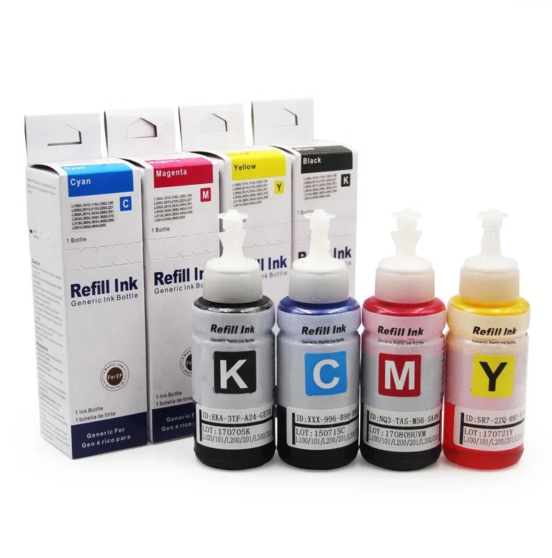70ml price premium refill cartridge 664 ink-jet bulk water based digital universal ciss dye ep t664 printing bottle ink