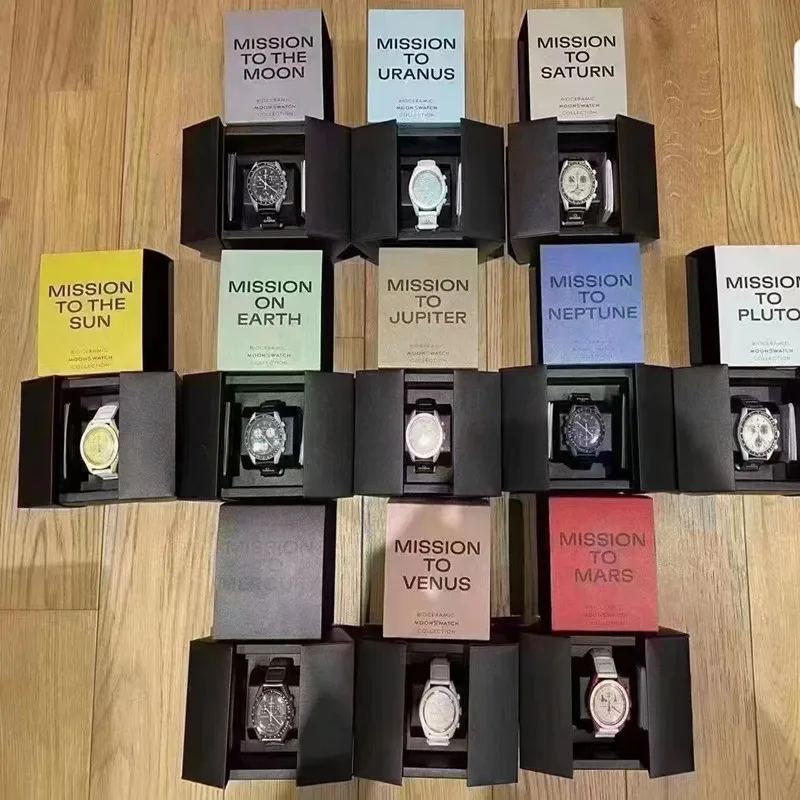 Design Top Brand Sports Men Quartz Wristwatch Ceramic Bezel Waterproof Automatic Watch New Space Watches Men