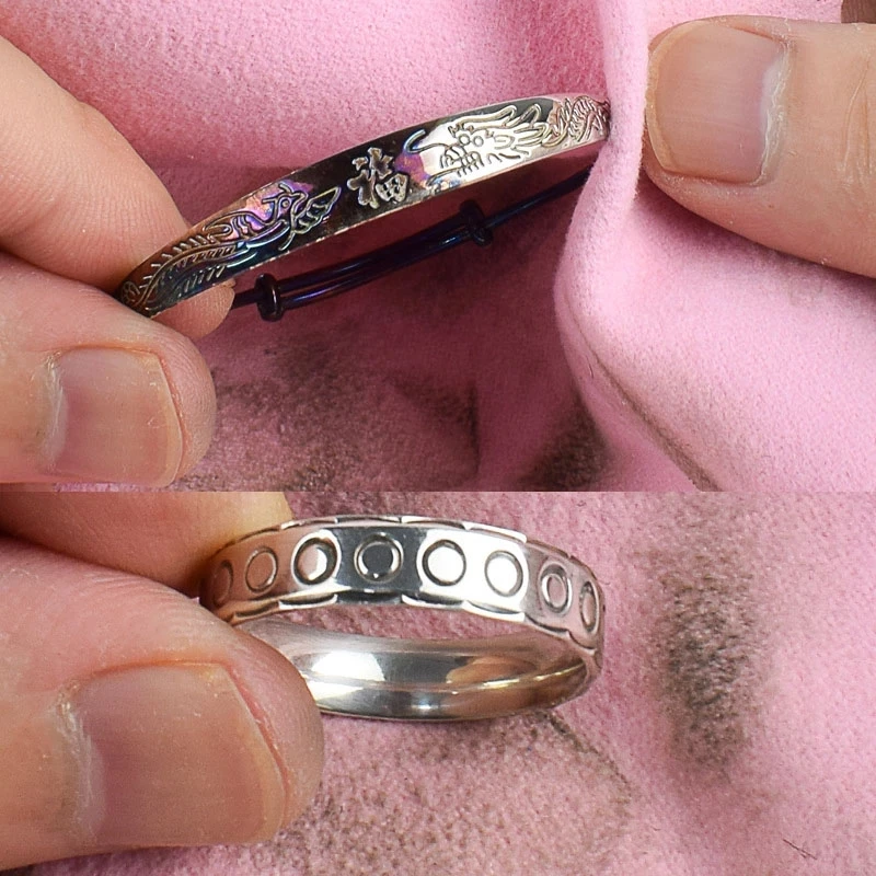 Hot selling jewelry cleaning cloth 8 * 8cm spot jewelry polishing cloth can be customized silver wiping cloth