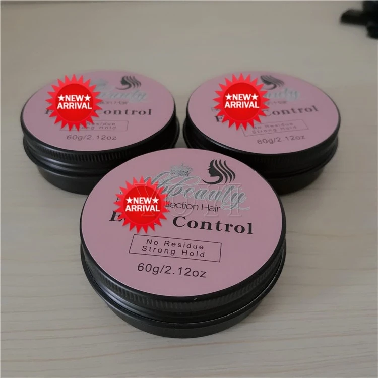 Natural Control Broken Hair Styling Fixative Finishing Gel No White Residue Shine and Smooth Edge Control for Hair