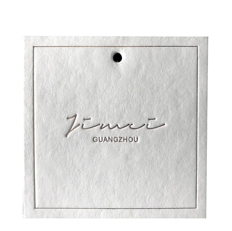 Custom String Hang Tag Jewelry Paper Hangtag