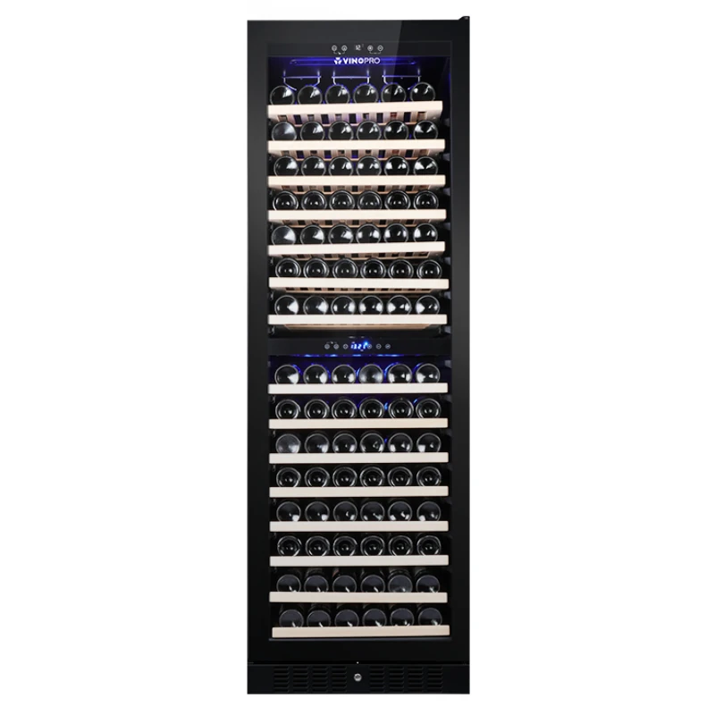Vinopro 428L низкие стеклянные 164 бутылки электрический холодильник для винного погреба с замком