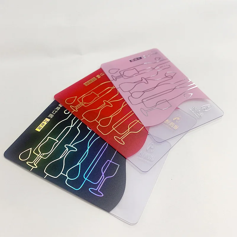 Luxury Customized Luxury Die Cut OffSet Printing Transparent Clear Square PVC Business Name Card