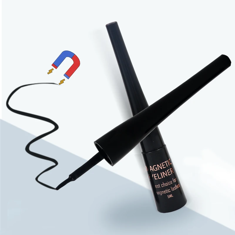 No Water Private Label Non Toxic Activated Wholesale Liquid Waterproof Custom Logo Bottle Magic Magnetic Eyelashes Eyeliner