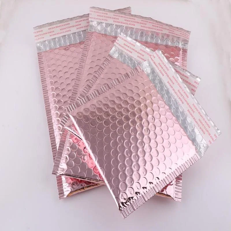 Bubble Padded pink Envelopes Self Seal foam Adhesive Waterproof Envelopes Protective Padded Wrap Shipping packing Supply Mailer