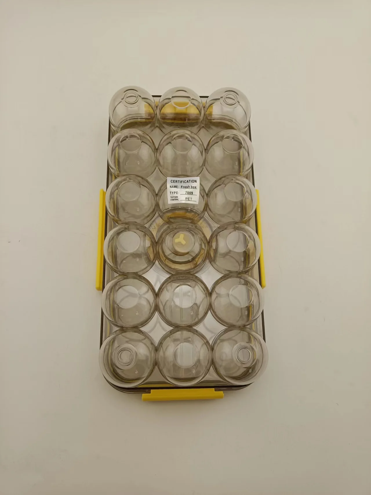 Egg Storage Holder Container For Refrigerator Recordable Time Egg Trays Box Holder 18 Grid Eggs For Kitchen Fridge