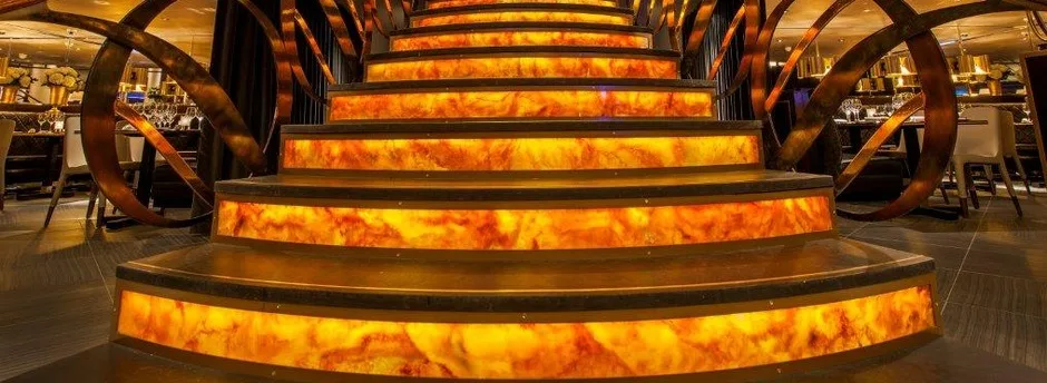 Translucent stone yellow color for bar counter top translucent onyx stone marble wall panel