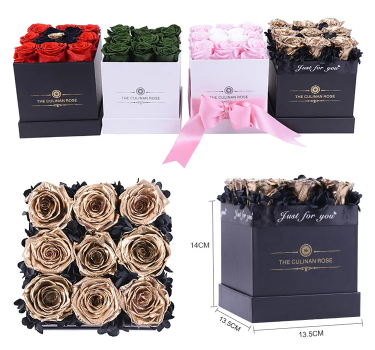 Culinan Wholesale Elegant immortal Flower Infinity Eternal Forever Stabilized Preserved Roses in luxury Gift Box