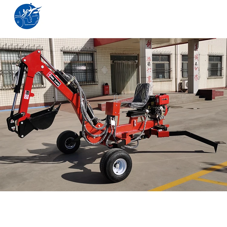 ATV or UTV Mini Backhoe Digger 9ph Trunk Towable Convenient Operation Backhoe Loader Price For Sale
