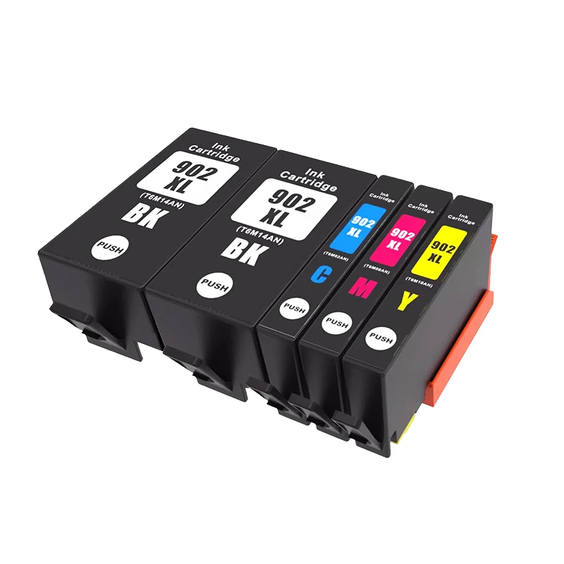 Картриджи высокой четкости 902XL для принтера HP Combo Pack (5 шт.) совместимые с чернильными картриджами