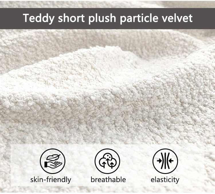 Single sofa creative design velvet armchair Nordic leisure accent lounge comfortable backrest white living room chair