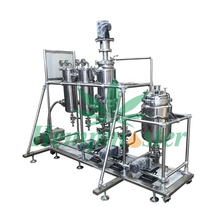 SolventX herb essential oil extraction molecular distillation wiped film evaporator