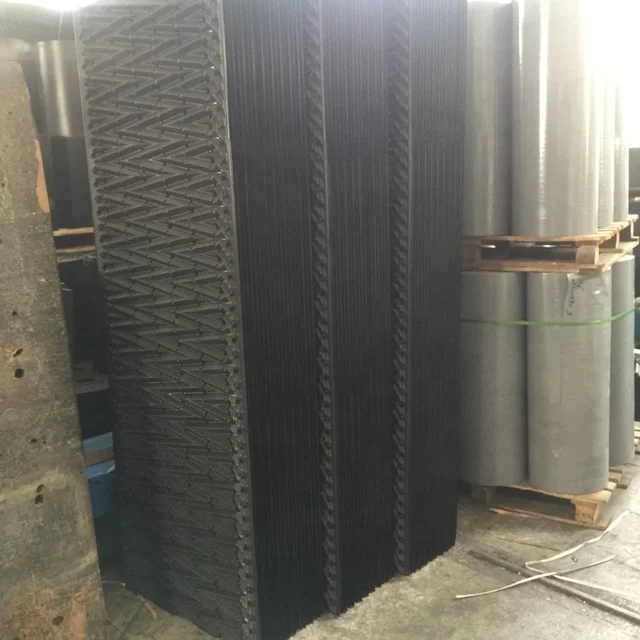 PVC Cooling Tower Fill 730mm Width With Strong Wetting Ability