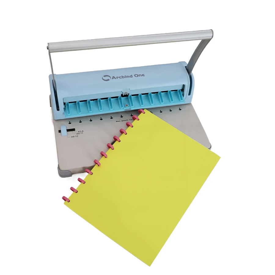 Disc ring punching and binding machine