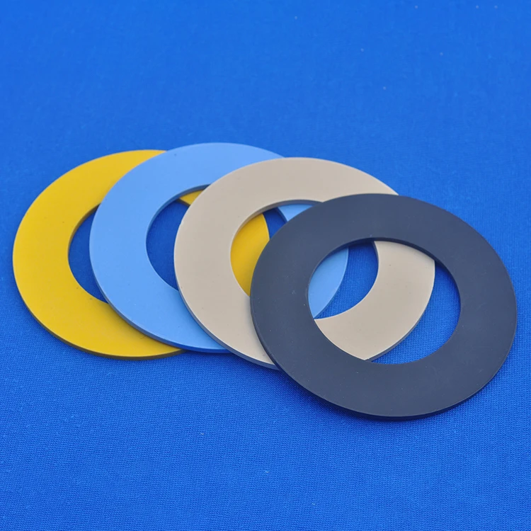 wholesale custom PTFE plastic flange flat gasket teflonning ptfe gasket oring