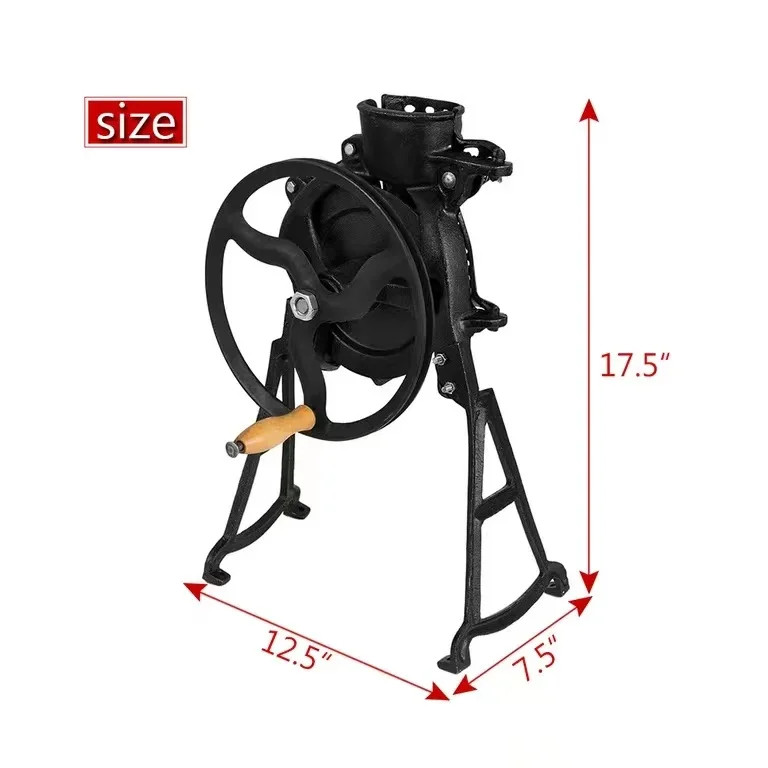 Cast Iron Hand Corn Sheller Heavy Duty Shelling Machine  Corn Remover Tools with Wooden Handle Manual Farm Corn Thresher