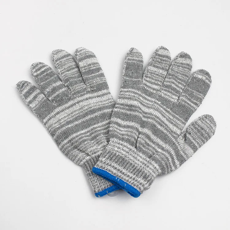 Wholesale manufacture Safety Gloves mix color cotton knitted hand construction work Gloves