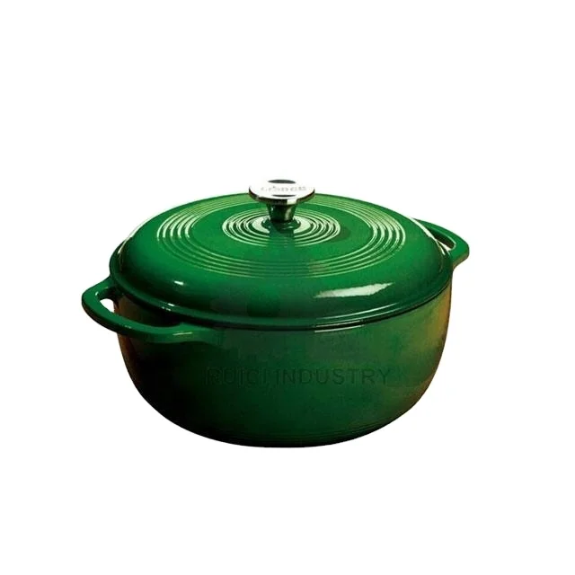 4QT эмалированная круглая чугунная голландская