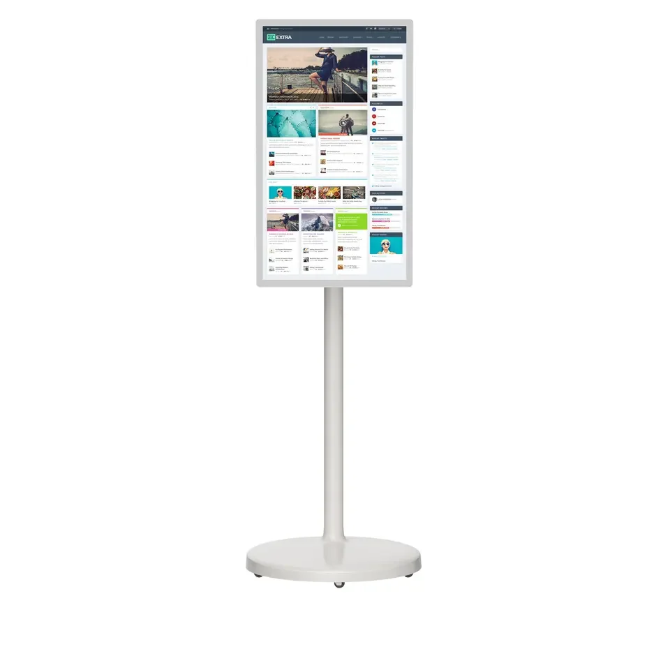 27inch Ultra thin Android 11 Capacitive Touch 4+64GB 1920*1080pixel incell touch portable tv advertising display