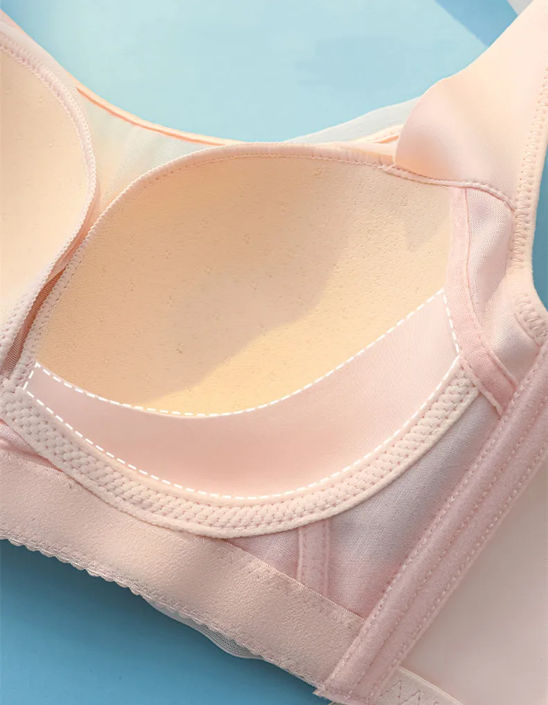 Ultra-thin Cup Gathered Chest Type Non-compression Bra Comfortable Shaped Bra