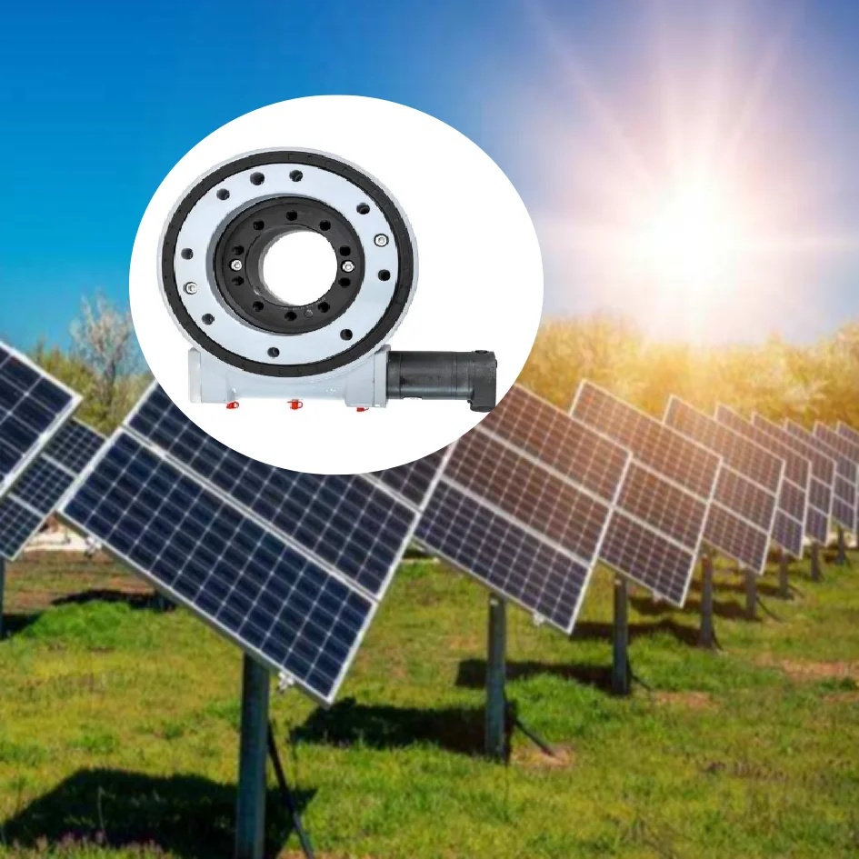 worm gear self-locked enclosed slewing drive se7 with hydraulic motor manufacturers and suppliers in China