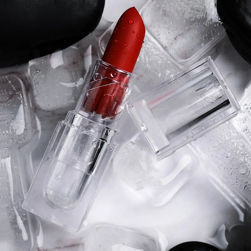 Matte Lipstick Private Label Acrylic Transparent Lipstick Makeup Long Lasting Lipstick