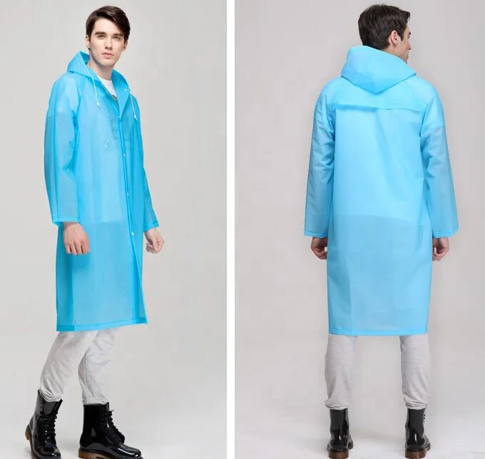 Adult plastiv EVA raincoat waterproof custom safety full body