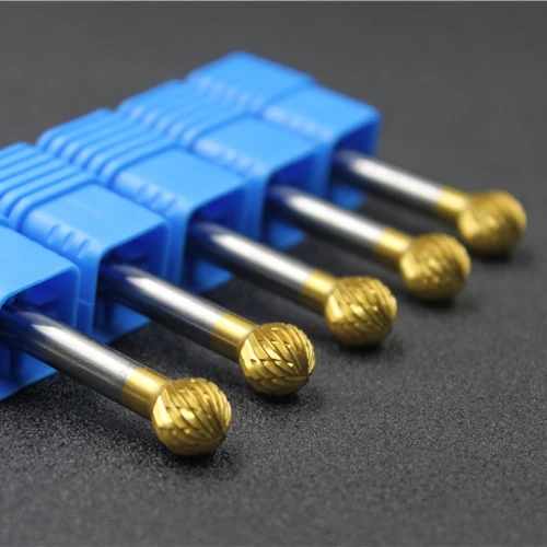 6mm Shank Dia Carbide Burr With Yellow Nano Coating Carbide Burrs